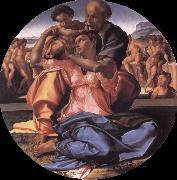 Michelangelo Buonarroti The Holy Family with the Young St.John the Baptist USA oil painting artist